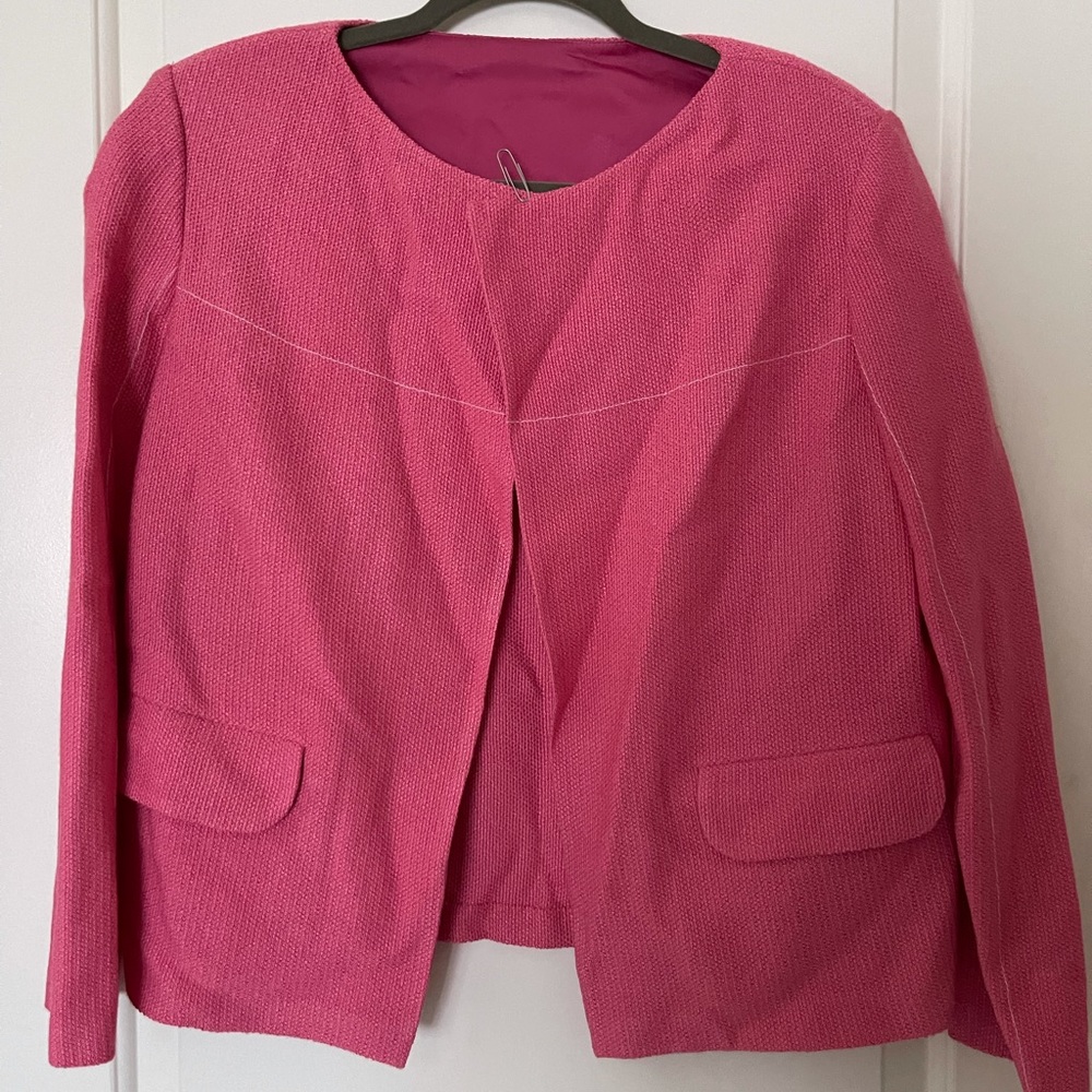 St John Tropic Pink Jacket Long Sleeves